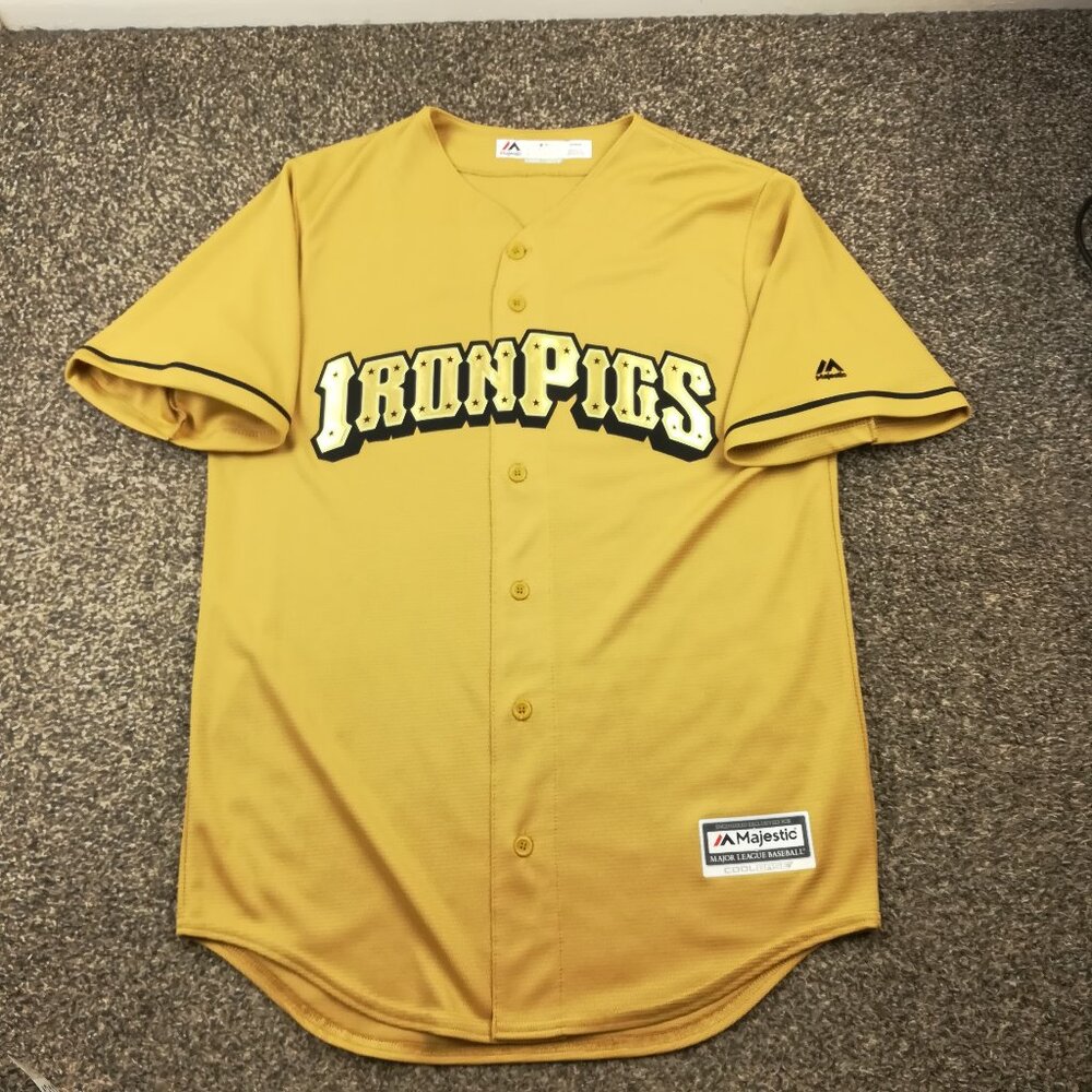 Bryce Harper Lehigh Valley Iron Pigs Jersey Majestic Cool Base Mens Medium